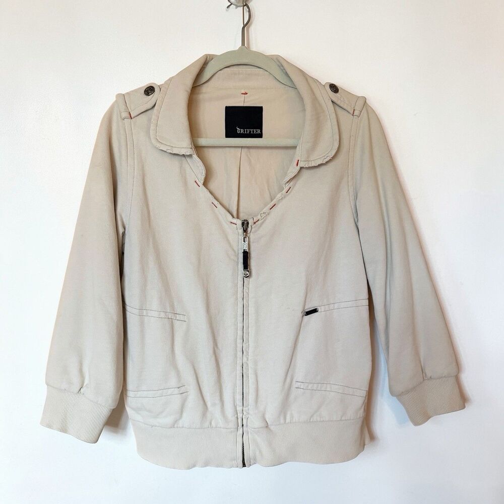 Drifter Industries Y2K Womens L Zip Jacket Compton Streetwear Distressed Vintage